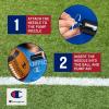 imageChampion Blitz Football AllWeather Football Enhanced Grip Durable Rubber Cover and Molded Laces for Outdoor Sports amp Training Includes 6 Ball PumpMedieval BlueEvening Primrose