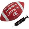 imageChampion Blitz Football AllWeather Football Enhanced Grip Durable Rubber Cover and Molded Laces for Outdoor Sports amp Training Includes 6 Ball PumpTango RedWhite