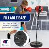 imageChampion Boxing Punching Bag Set for Ages 310 RedBlack Adjustable 3043 Stand PUCovered Foam Boxing Gloves amp WaterSand Fillable Base for Indoor amp Outdoor Use