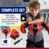 imageChampion Boxing Punching Bag Set for Ages 310 RedBlack Adjustable 3043 Stand PUCovered Foam Boxing Gloves amp WaterSand Fillable Base for Indoor amp Outdoor Use