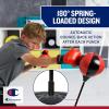 imageChampion Boxing Punching Bag Set for Ages 310 RedBlack Adjustable 3043 Stand PUCovered Foam Boxing Gloves amp WaterSand Fillable Base for Indoor amp Outdoor Use