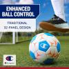 imageChampion Soccer Ball Youth amp Adult  Matte Finish 32Panel Design Enhanced Control Sizes PVC Cover Sizes 34 and 5 for Indoor amp Outdoor Training Includes 6 PumpTango RedMedieval Blue