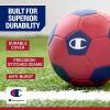 imageChampion Soccer Ball Youth amp Adult  Matte Finish 32Panel Design Enhanced Control Sizes PVC Cover Sizes 34 and 5 for Indoor amp Outdoor Training Includes 6 PumpClassic WhiteOptic Pink