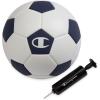 imageChampion Soccer Ball Youth amp Adult  Matte Finish 32Panel Design Enhanced Control Sizes PVC Cover Sizes 34 and 5 for Indoor amp Outdoor Training Includes 6 PumpWhiteMedieval Blue