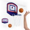 imageChampion 360 Mini Basketball Hoop Set RedWhiteBlue OverTheDoor 105 x 85 Backboard with SpringLoaded Foldable Rim amp Nylon Net Includes 35 Mini Ball for Quick Indoor Basketball Play