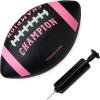 imageChampion Blitz Football AllWeather Football Enhanced Grip Durable Rubber Cover and Molded Laces for Outdoor Sports amp Training Includes 6 Ball PumpBlackKnockout Pink