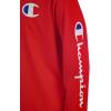 imageChampion Boys Long Sleeve Hooded Tee Shirt Lightweight Tech Fabric Athletic TShirt for KidsLychee Red