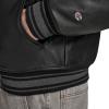 imageChampion Mens Letterman Varsity Bomber Jacket With PatchesBlack Faux Leather