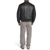 imageChampion Mens Letterman Varsity Bomber Jacket With PatchesBlack Faux Leather