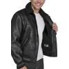 imageChampion Mens Letterman Varsity Bomber Jacket With PatchesBlack Faux Shearling