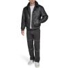 imageChampion Mens Letterman Varsity Bomber Jacket With PatchesBlack Faux Shearling