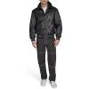 imageChampion Mens Letterman Varsity Bomber Jacket With PatchesBlack Faux Shearling