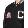imageChampion Mens Letterman Varsity Bomber Jacket With PatchesBlackBlack