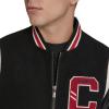 imageChampion Mens Letterman Varsity Bomber Jacket With PatchesBlackRed