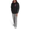 imageChampion Mens Letterman Varsity Bomber Jacket With PatchesBlackRed With Hood