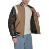 imageChampion Mens Letterman Varsity Bomber Jacket With PatchesCamelBrown