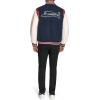 imageChampion Mens Letterman Varsity Bomber Jacket With PatchesNavyIvory