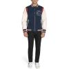 imageChampion Mens Letterman Varsity Bomber Jacket With PatchesNavyIvory