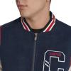 imageChampion Mens Letterman Varsity Bomber Jacket With PatchesNavyIvory