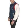 imageChampion Mens Letterman Varsity Bomber Jacket With PatchesNavyIvory