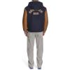 imageChampion Mens Letterman Varsity Bomber Jacket With PatchesNavyMustard With Hood