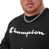 imageChampion Mens Long Sleeve Tshirt Classic Tshirt for Men Reg Or Big amp TallBlack  Classic Script Logo