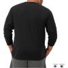 imageChampion Mens Long Sleeve Tshirt Classic Tshirt for Men Reg Or Big amp TallBlack  Classic Script Logo