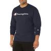 imageChampion Mens Long Sleeve Tshirt Classic Tshirt for Men Reg Or Big amp TallNavy  Classic Script Logo