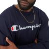 imageChampion Mens Long Sleeve Tshirt Classic Tshirt for Men Reg Or Big amp TallNavy  Classic Script Logo