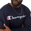 imageChampion Mens Long Sleeve Tshirt Classic Tshirt for Men Reg Or Big amp TallNavy  Classic Script Logo