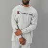 imageChampion Mens Long Sleeve Tshirt Classic Tshirt for Men Reg Or Big amp TallOxford Gray  Classic Script Logo