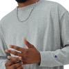 imageChampion Mens Long Sleeve Tshirt Classic Tshirt for Men Reg Or Big amp TallOxford Gray