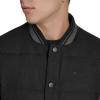 imageChampion Mens Varsity Bomber Puffer JacketBlack Faux Leather