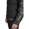 imageChampion Mens Varsity Bomber Puffer JacketBlack Faux Leather