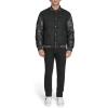 imageChampion Mens Varsity Bomber Puffer JacketBlack Faux Leather
