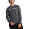 imageChampion Mens Long Sleeve Tshirt Classic Tshirt for Men Reg Or Big amp TallGranite Heather  Classic Script Logo
