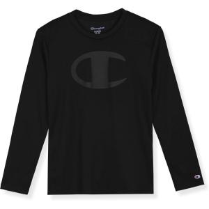imageChampion Boys Long Sleeve Tech TShirt Athletic Performance TeeBlack
