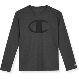 imageChampion Boys Long Sleeve Tech TShirt Athletic Performance TeeCharcoal Heather