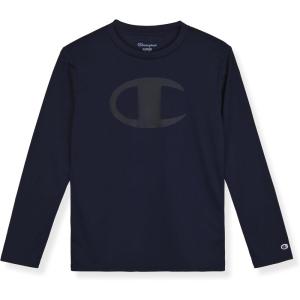 imageChampion Boys Long Sleeve Tech TShirt Athletic Performance TeeDark Navy Blue