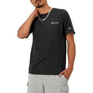 imageChampion Mens Heritage Short Sleeve Tee Mens TShirts Vintage Shirts Mens Tee Shirts GraphicsBlack Small  Small Script Logo