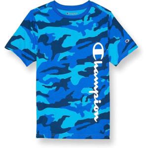imageChampion Mens Heritage Short Sleeve Tee Mens TShirts Vintage Shirts Mens Tee Shirts GraphicsBozzetto Bluecamo Script