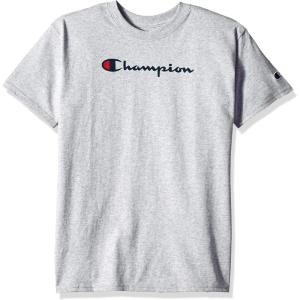 imageChampion Mens Heritage Short Sleeve Tee Mens TShirts Vintage Shirts Mens Tee Shirts GraphicsLight Steel