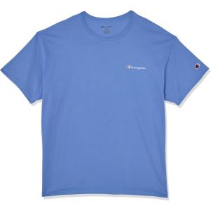 imageChampion Mens Heritage Short Sleeve Tee Mens TShirts Vintage Shirts Mens Tee Shirts GraphicsPlaster Blue Small Script