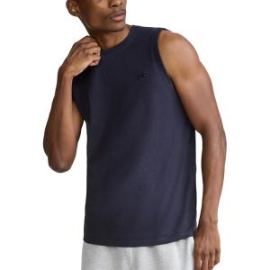 imageChampion Mens Muscle Tank Classic Graphic Muscle Tee Sleeveless Tshirt for Men Reg Or Big amp TallNavy  C Logo