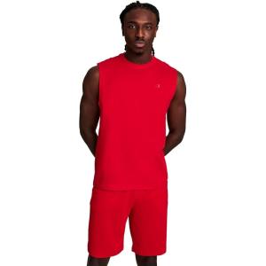 imageChampion Mens Muscle Tank Classic Graphic Muscle Tee Sleeveless Tshirt for Men Reg Or Big amp TallTango Red