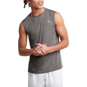 imageChampion Mens Sleeveless Tshirt Sport Tank Muscle Tshirt for Men Reg Or Big amp TallStone Gray