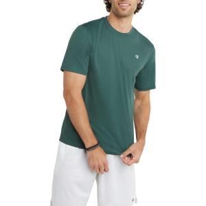 imageChampion Mens Tshirt Sport Tee Moisture Wicking Anti Odor Athletic Tshirt for Men Reg Or Big amp TallDark Green