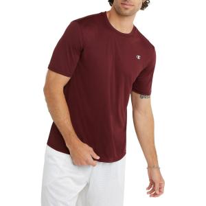 imageChampion Mens Tshirt Sport Tee Moisture Wicking Anti Odor Athletic Tshirt for Men Reg Or Big amp TallMaroon
