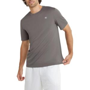 imageChampion Mens Tshirt Sport Tee Moisture Wicking Anti Odor Athletic Tshirt for Men Reg Or Big amp TallStone Gray
