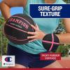 imageChampion Downtown Basketball  Durable Rubber Cover with Deep Channels for Better Control AntiBurst Butyl Bladder Includes Ball Pump for IndoorOutdoor PlayBLACKKNOCKOUT PINK